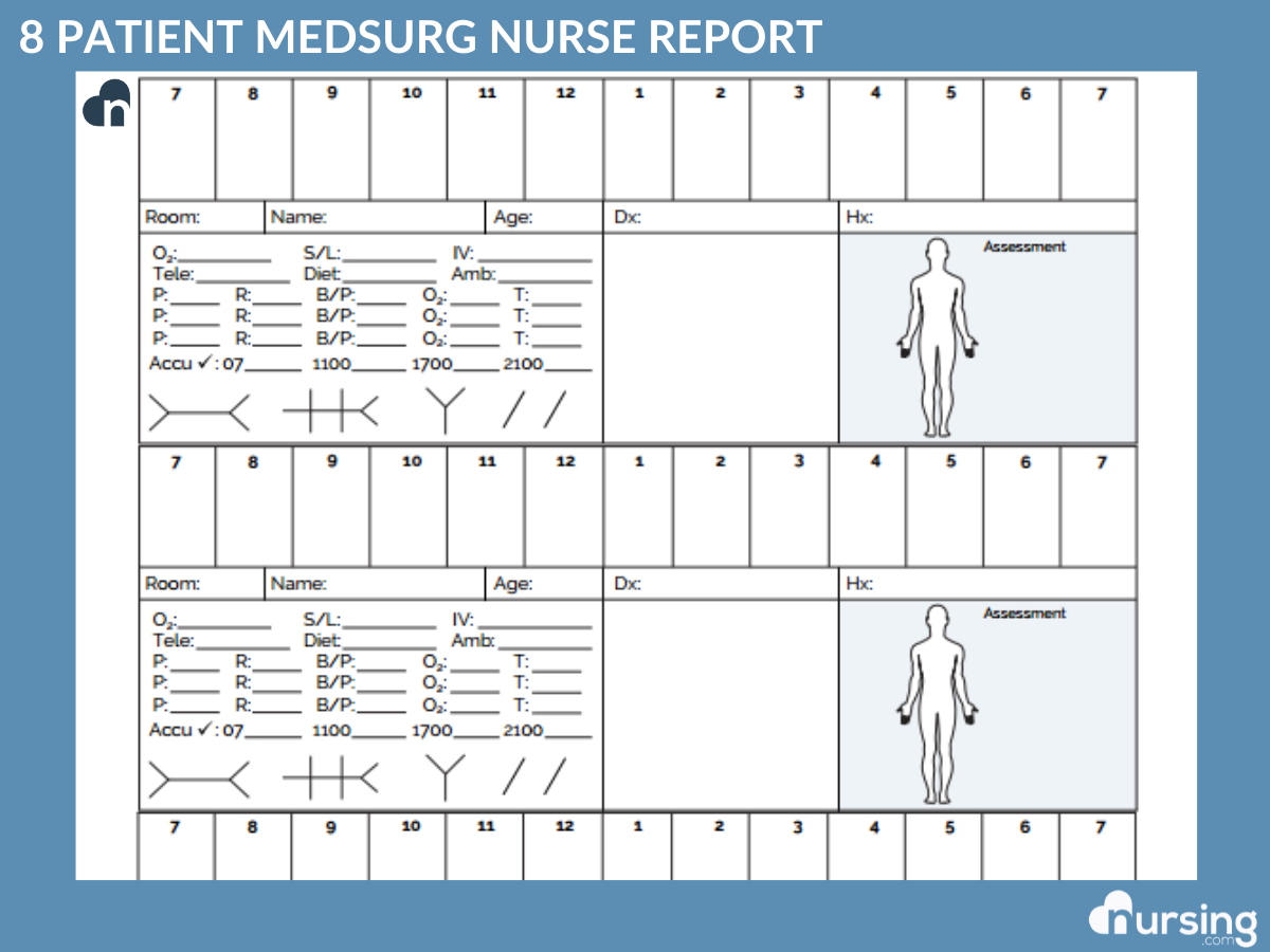 Ultimate Nursing Report Sheet Database & Free Downloads